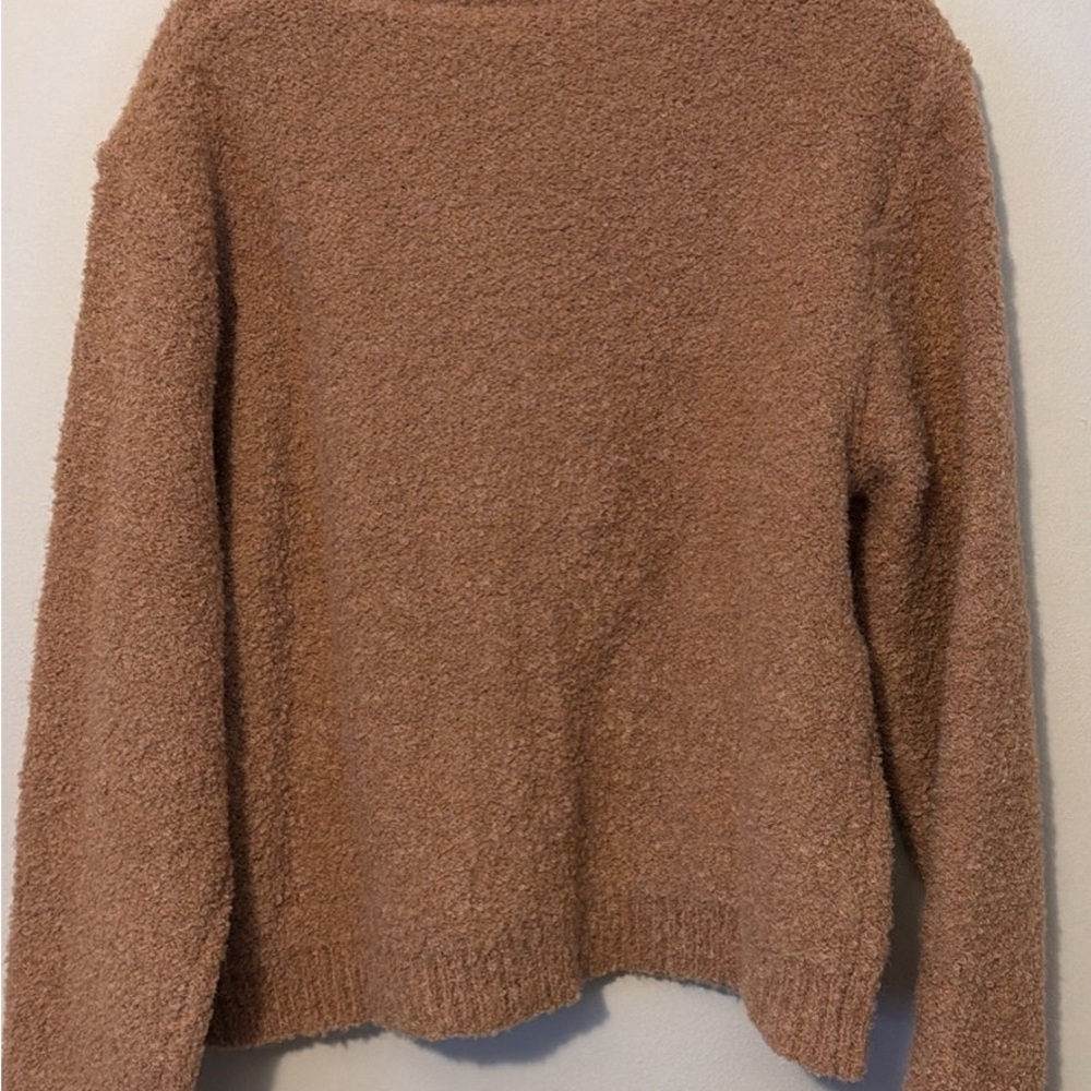 Brown Fuzzy Cardigan ARACH&CLOZ women’s Size Medium NWT - Picture 6 of 7